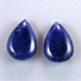 Purple Tanzanite Briolette Cut Gemstone