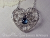 Chanel's Gift: Sterling and Fine Silver Pendant with London Blue Topaz Quartz